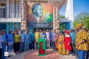 8e Cérémonial d’hommage militaire au Président Thomas SANKARA : le personnel du ministère des Affaires étrangères s’incline devant la mémoire du père de la révolution burkinabè et de ses douze compagnons
